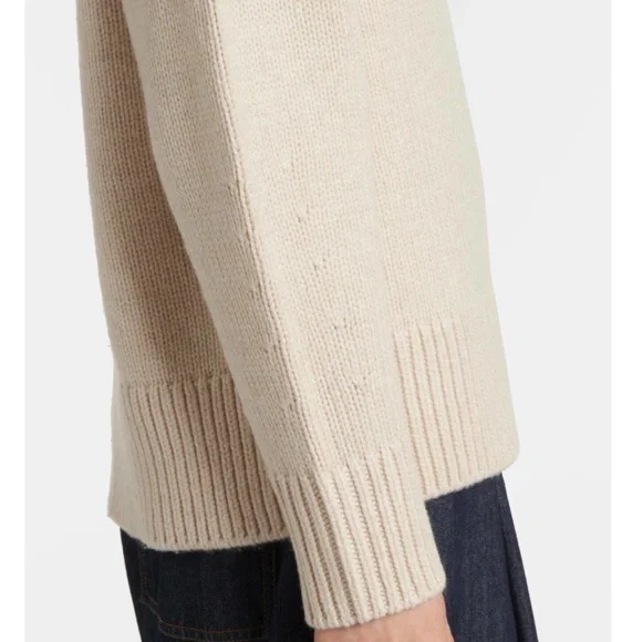 Vince Wool Cashmere V-Neck Sweater Beige Women’s Size S Cozy Elegant - Picture 7 of 11